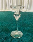 18 x Medium Glass Candlestands - Dimensions: 16x10cm - Ref: Lot 41 - CL548 - Location: Leicester