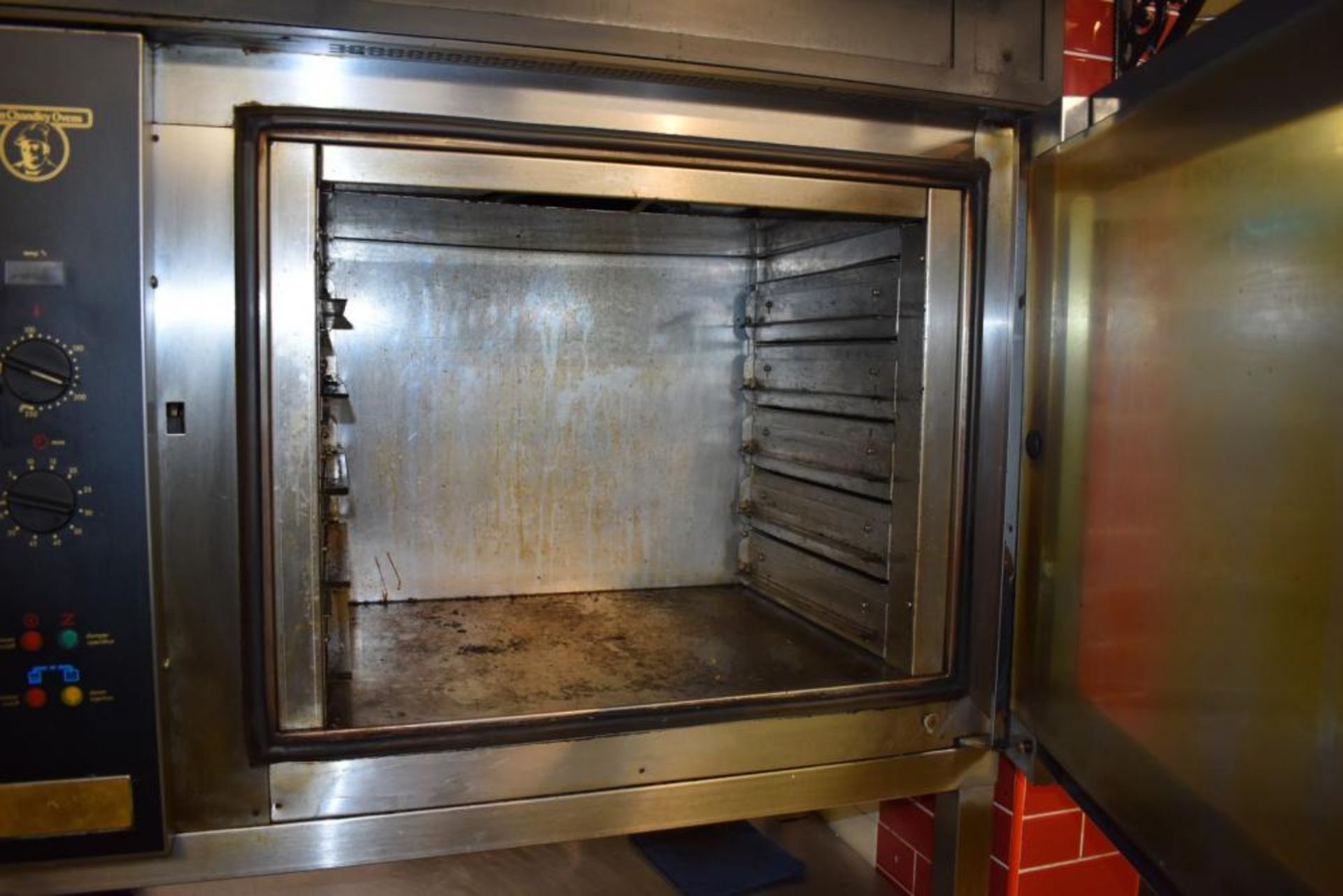 1 x Tom Chandley Double C5 60X40 Pie Oven With Stainless Steel Baking Tray Prep Bench - CL455 - Ref - Image 2 of 18