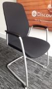 4 x Kinnarps 5000CV Meeting Chairs In Black - Dimensions: W59 x H92 x D53, Seat 45cm - Made In