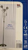 1 x Searchlight Bellis II Floor Lamp Antique Brass - Ref: 3573AB - New and Boxed - RRP: £250