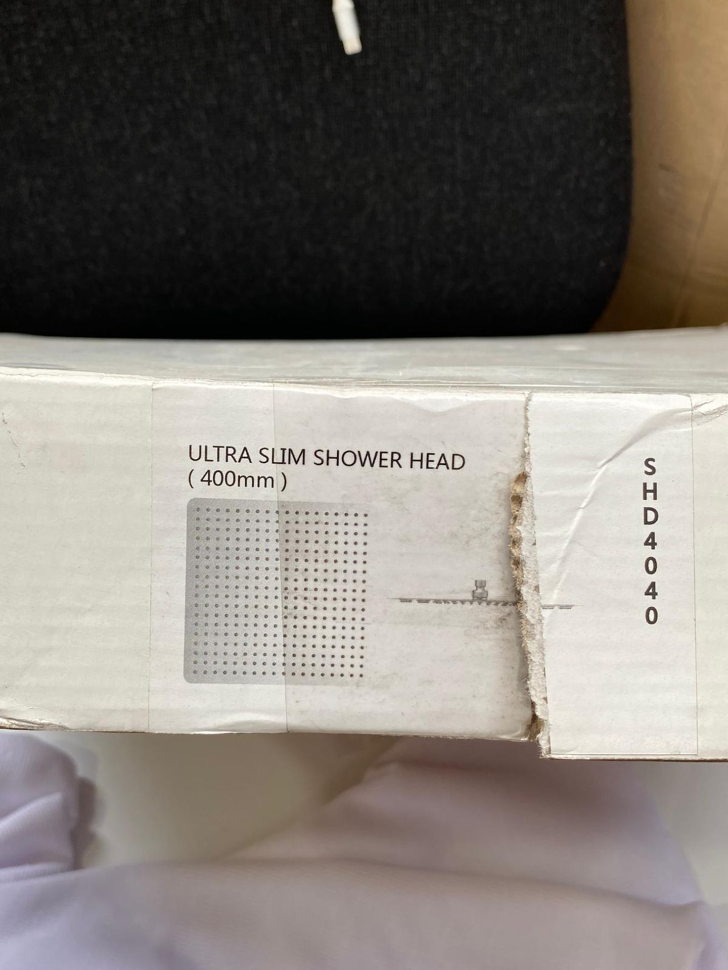 1 x Square Ultra Thin Shower Head (400mm) - New Boxed Stock - location: Altrincham WA14 - - Image 2 of 4