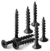 8,000 x Philips Bugle Head Hardened Drywall Screws in Black - Size 3.5 x 38mm - Brand New Stock -