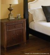 A Pair Of JUSTIN VAN BREDA 'Amelia' Bedside Cabinets In Dark Grey Oak - Total Original Price £2,720