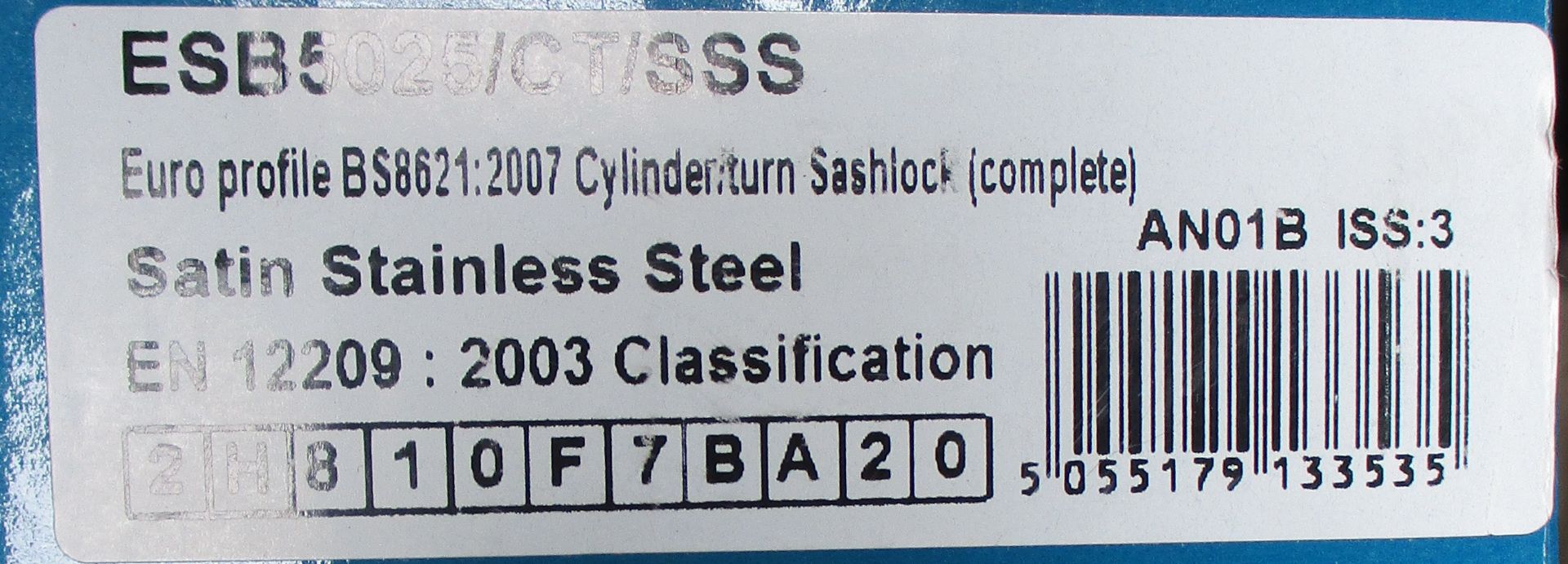 1 x Eurospec 2.5" Cylinder Turn Sashlock - Brand New Stock - Location: Peterlee, SR8 - Image 3 of 4