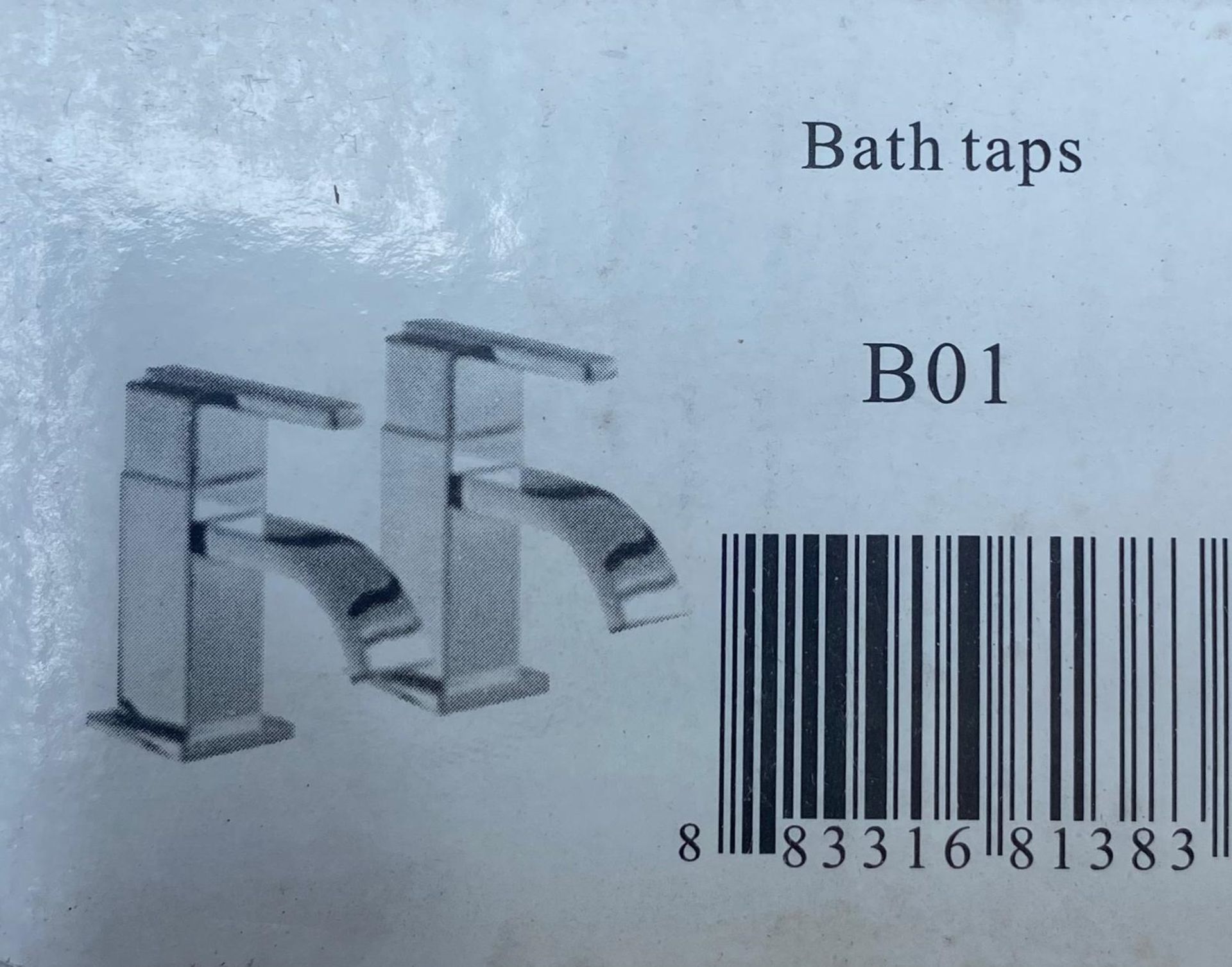 1 x Pair of Synergy Bathroom Taps - Product Code: B01 - New Boxed Stock - Location: Altrincham WA14- - Image 3 of 3