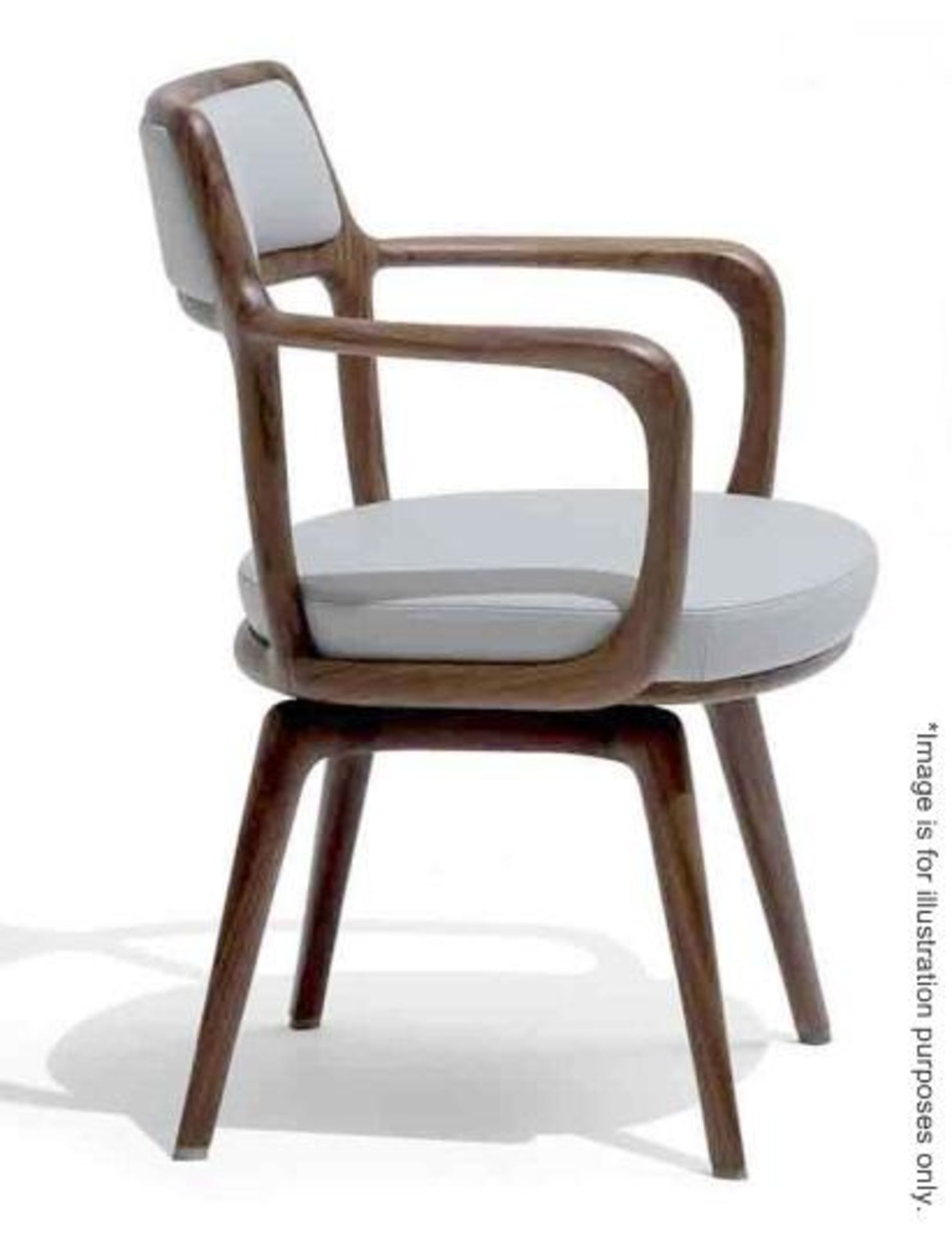 1 x GIORGETTI 'Baron' Low Back Italian Designer Armchair With Swivel Seat - Original Price £3,527 - Image 9 of 12