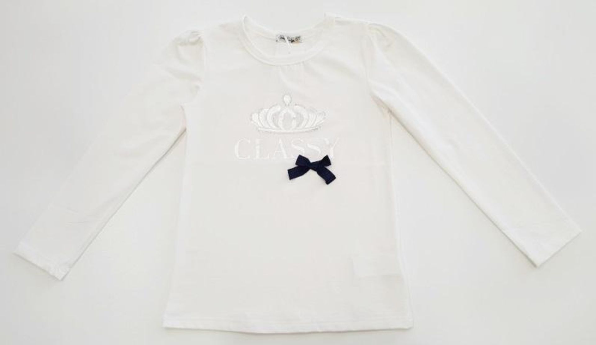 1 x LITTLE LADY T-Shirt L/Sleeve "Classy" - New With Tags - Size: 6A - Ref: SSCCLA07A - CL580 - NO V