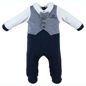 1 x iDO Overalls - New With Tags - Size: 3M - Ref: W054 - CL580 - NO VAT ON THE HAMMER - Location: A