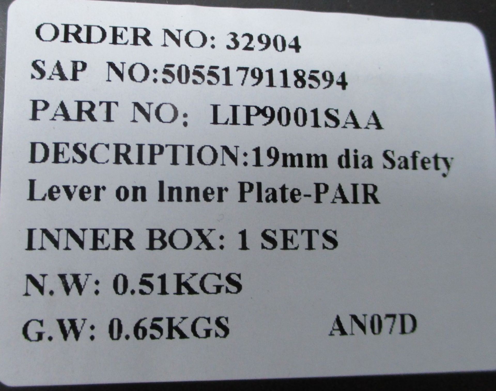 12 x Eurospec Safety Door Handles Plate Handles - Brand New Stock - Product Code: LIP9001SAA - CL538 - Image 2 of 5