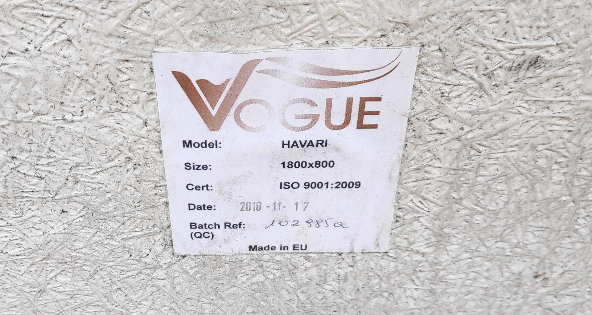 1 x Vogue Havari Bath - 1800x800mm - Ref: MS329 - CL011 - Location: Altrincham WA14Bath is s - Image 9 of 9