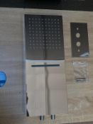 1 x Concealed Ultra Slim Rectangular Shower Head - Code: HEAD05 - New Stock - Location: Altrincham -