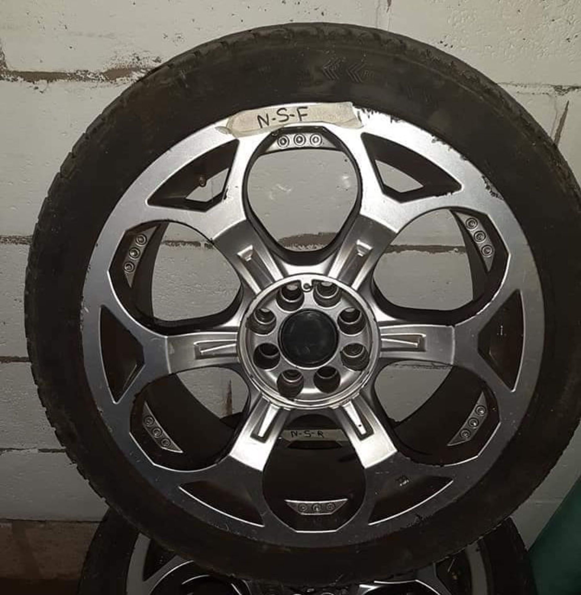 Set of 4 Multi Fitment 4 Stud 17" x 7.0" Alloy Wheels with 205/45ZR17 Tyres - CL444 - No VAT on - Image 4 of 9