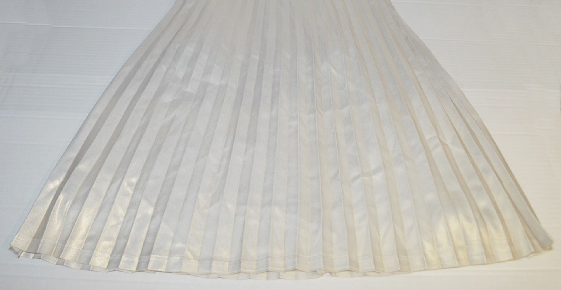 1 x BILLIEBLUSH Pleated Dress In A Pale Gold - New With Tags - Original Selling Price £75.00 - Si - Image 4 of 5