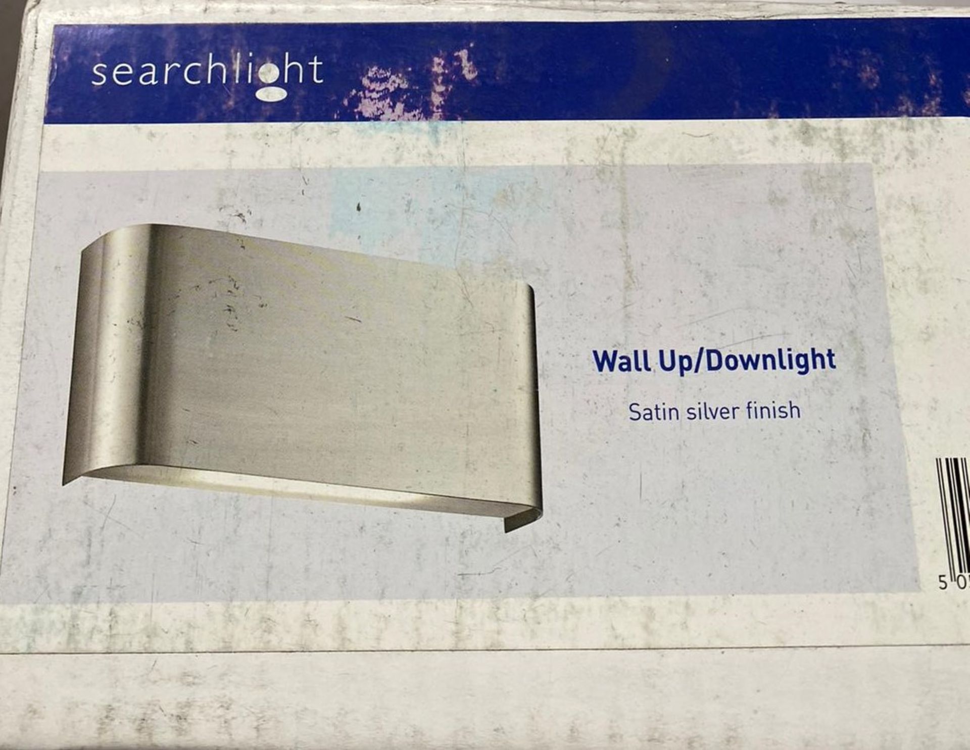 3 x Searchlight Wall Up/downlight in satin silver - Ref: 1953SS - New and Boxed - RRP: £105(each)