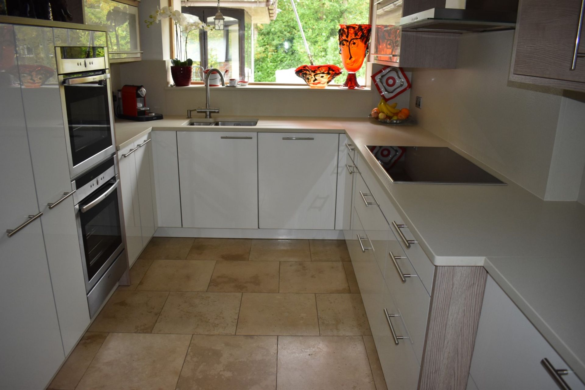 1 x Pronorm Einbauküchen German Made Fitted Kitchen With Contemporary High Gloss Cream Doors and - Image 8 of 50