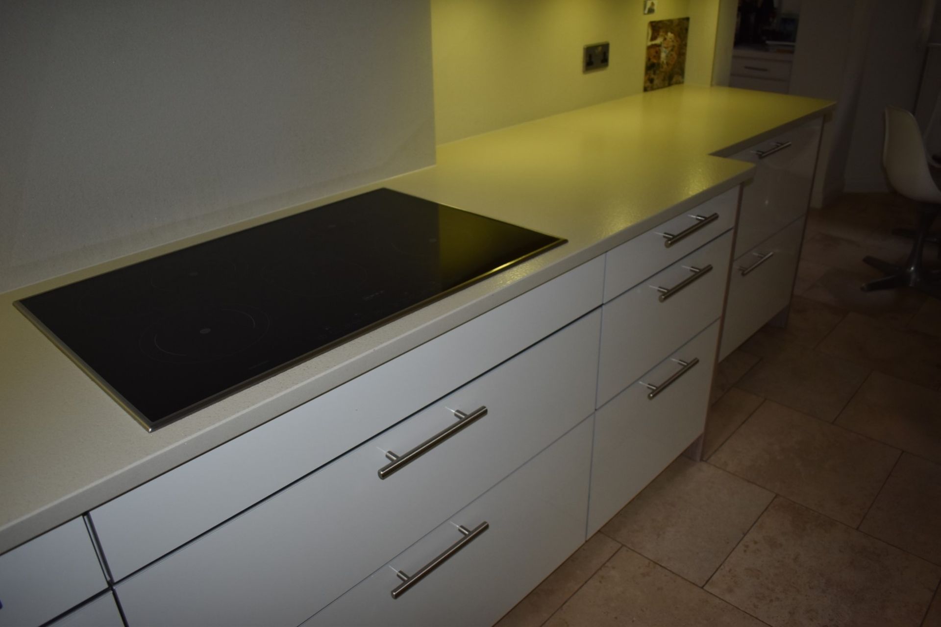 1 x Pronorm Einbauküchen German Made Fitted Kitchen With Contemporary High Gloss Cream Doors and - Image 48 of 50