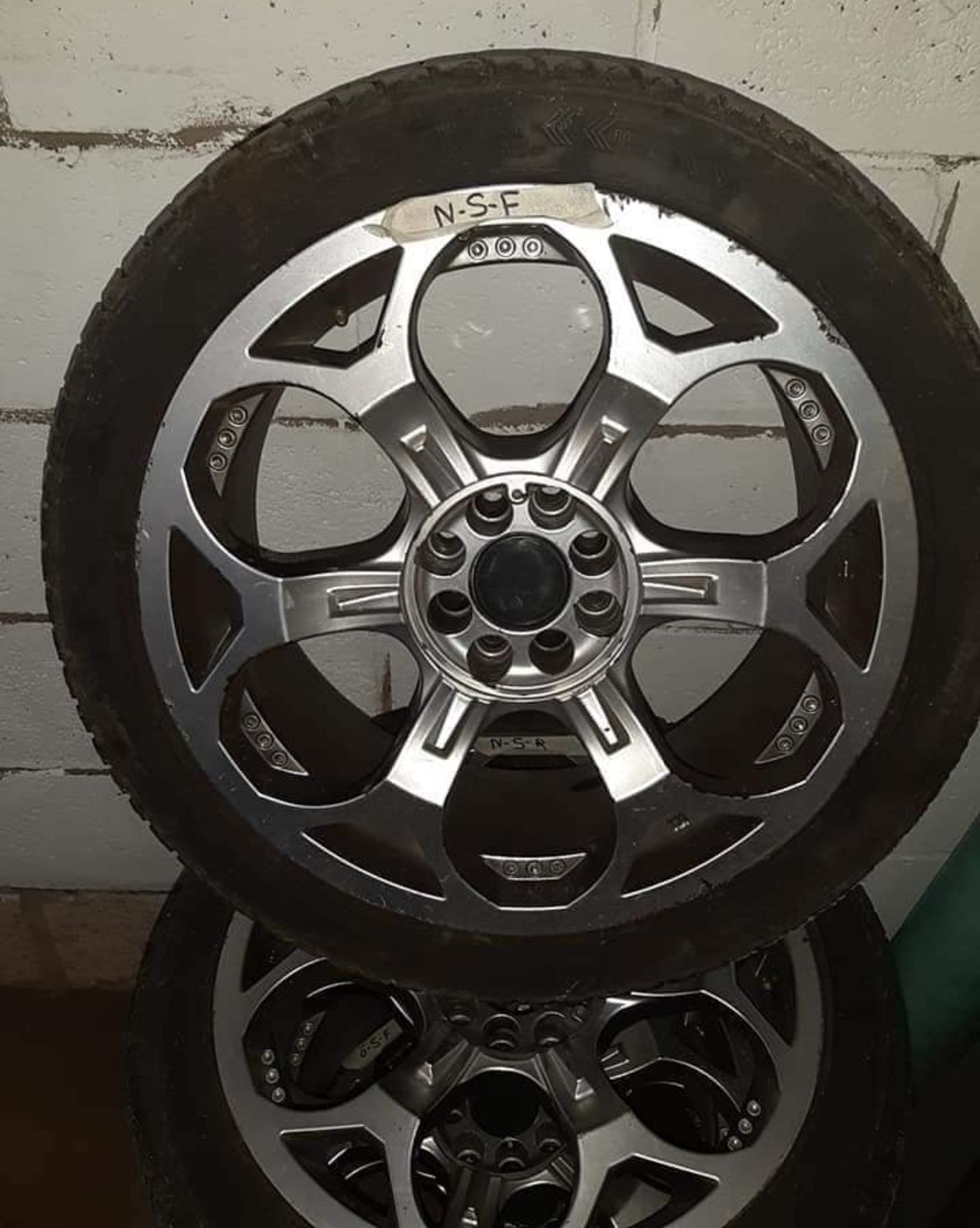Set of 4 Multi Fitment 4 Stud 17" x 7.0" Alloy Wheels with 205/45ZR17 Tyres - CL444 - No VAT on - Image 3 of 9