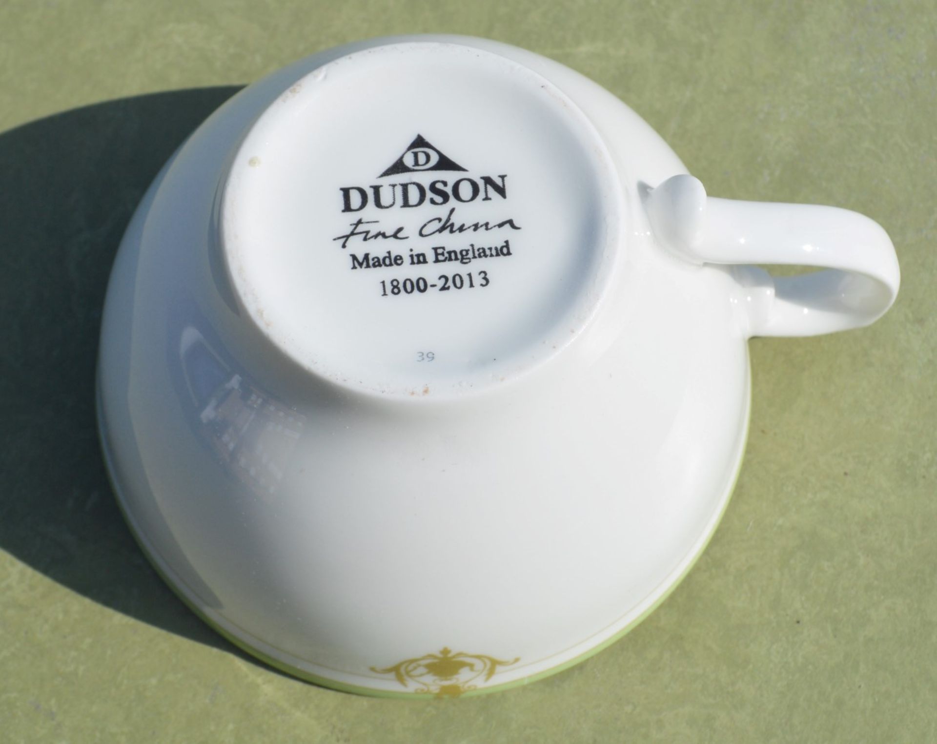 36 x DUDSON Fine China 'Georgian' Low Tea Cups With With Saucers All Featuring 'Famous Branding' - - Image 6 of 8