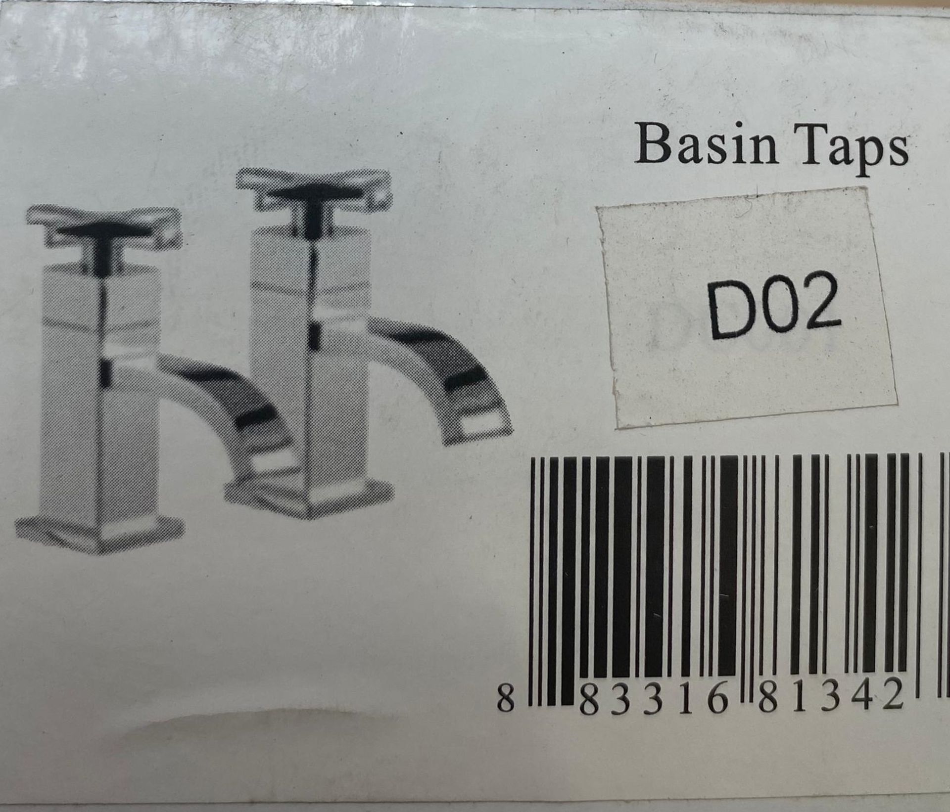 1 x Pair of Synergy Basin Taps - Code: D02 - New Boxed Stock - Location: Altrincham WA14 - - Image 4 of 4