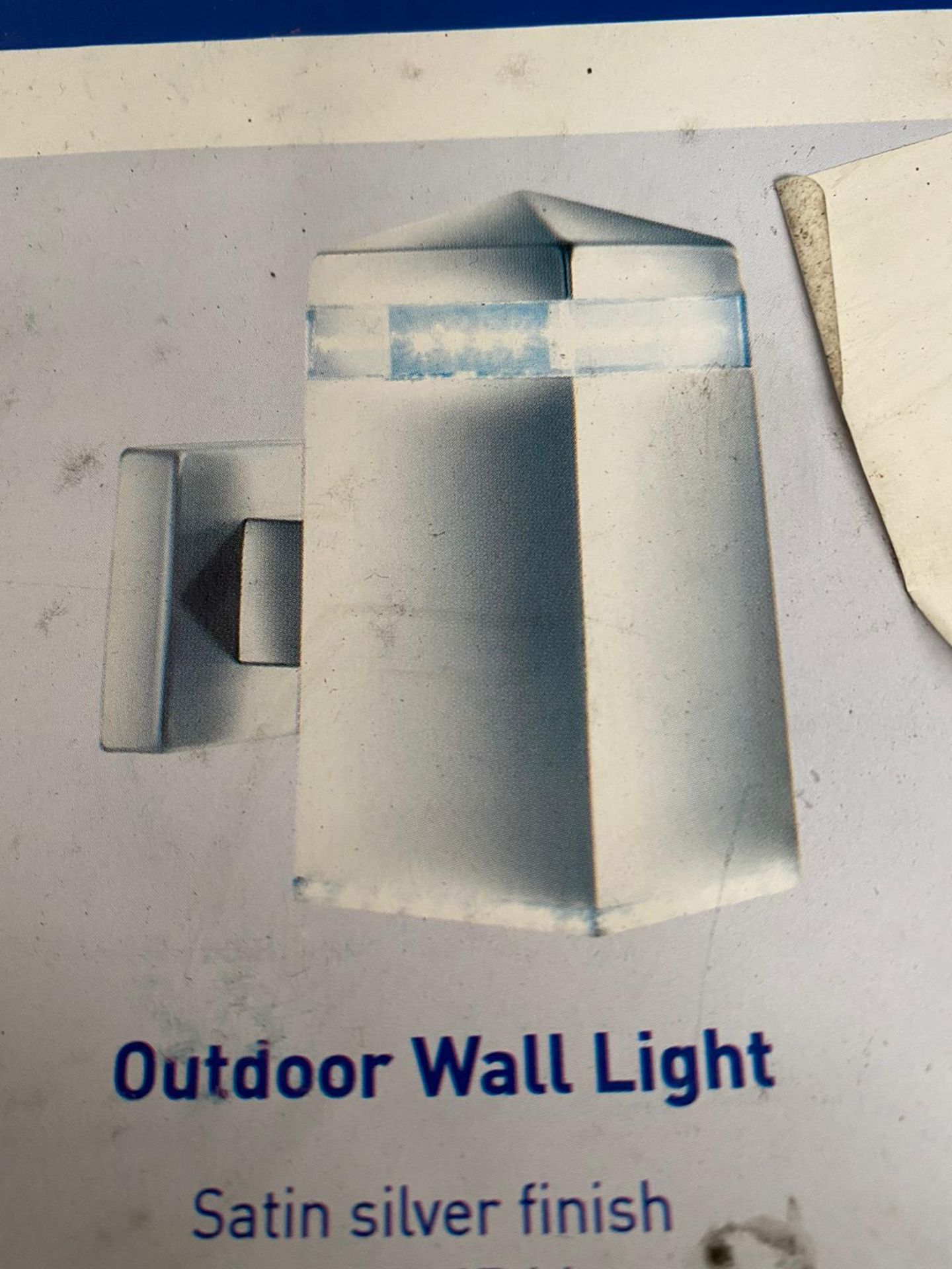 2 x Searchlight LED Outdoor Wall Light in satin silver - Ref: 7205 - New and Boxed - RRP: £80 each - Image 3 of 4