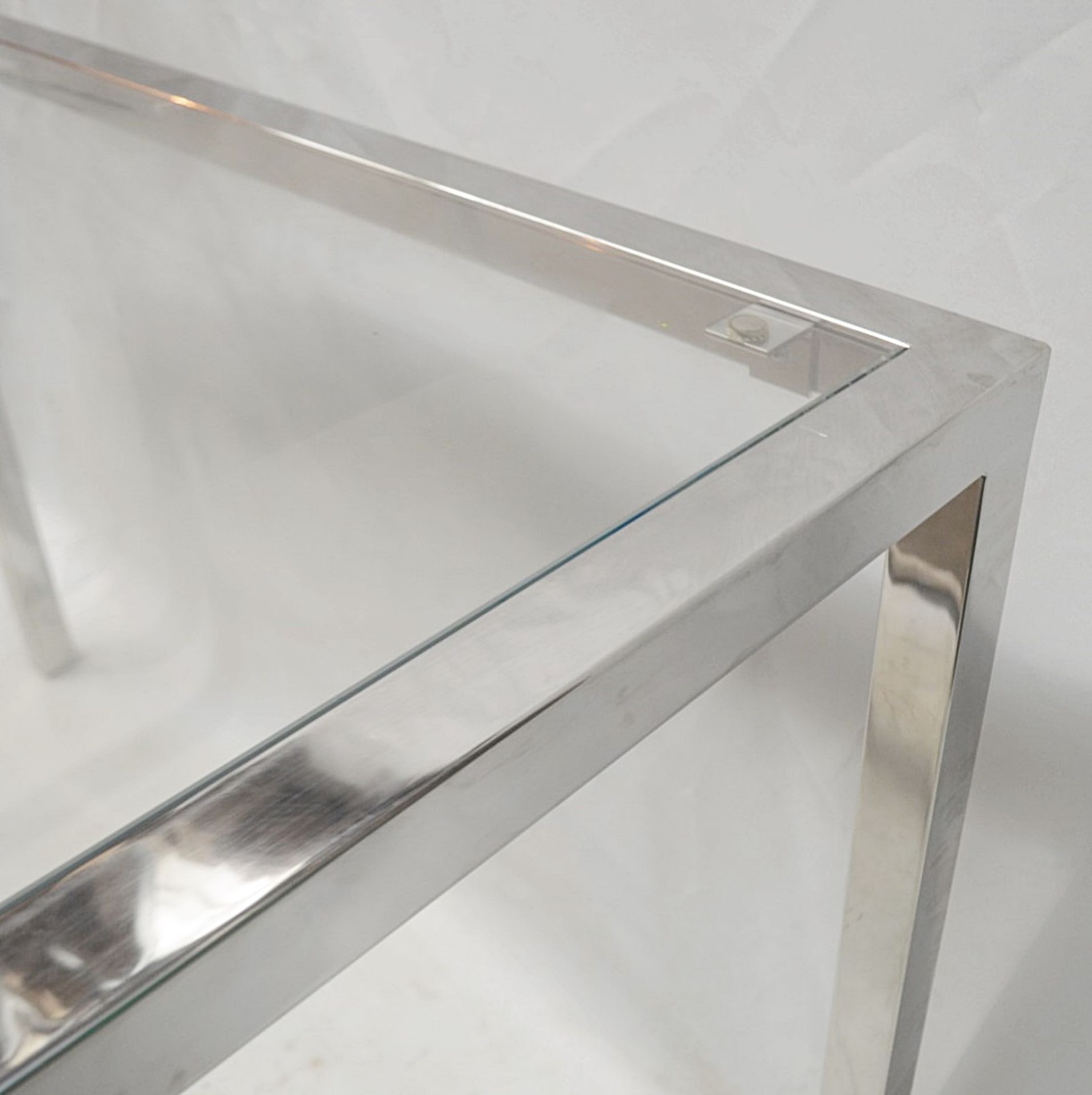 1 x Rectangular Glass Topped Retail Display Table - Dimensions: H92 x W135 x D90cm - Ex-Display - Image 2 of 4