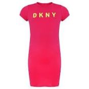 1 x DKNY Dress Pink - New With Tags - Size: 14A - Ref: D32696 - CL580 - NO VAT ON THE HAMMER - Lo