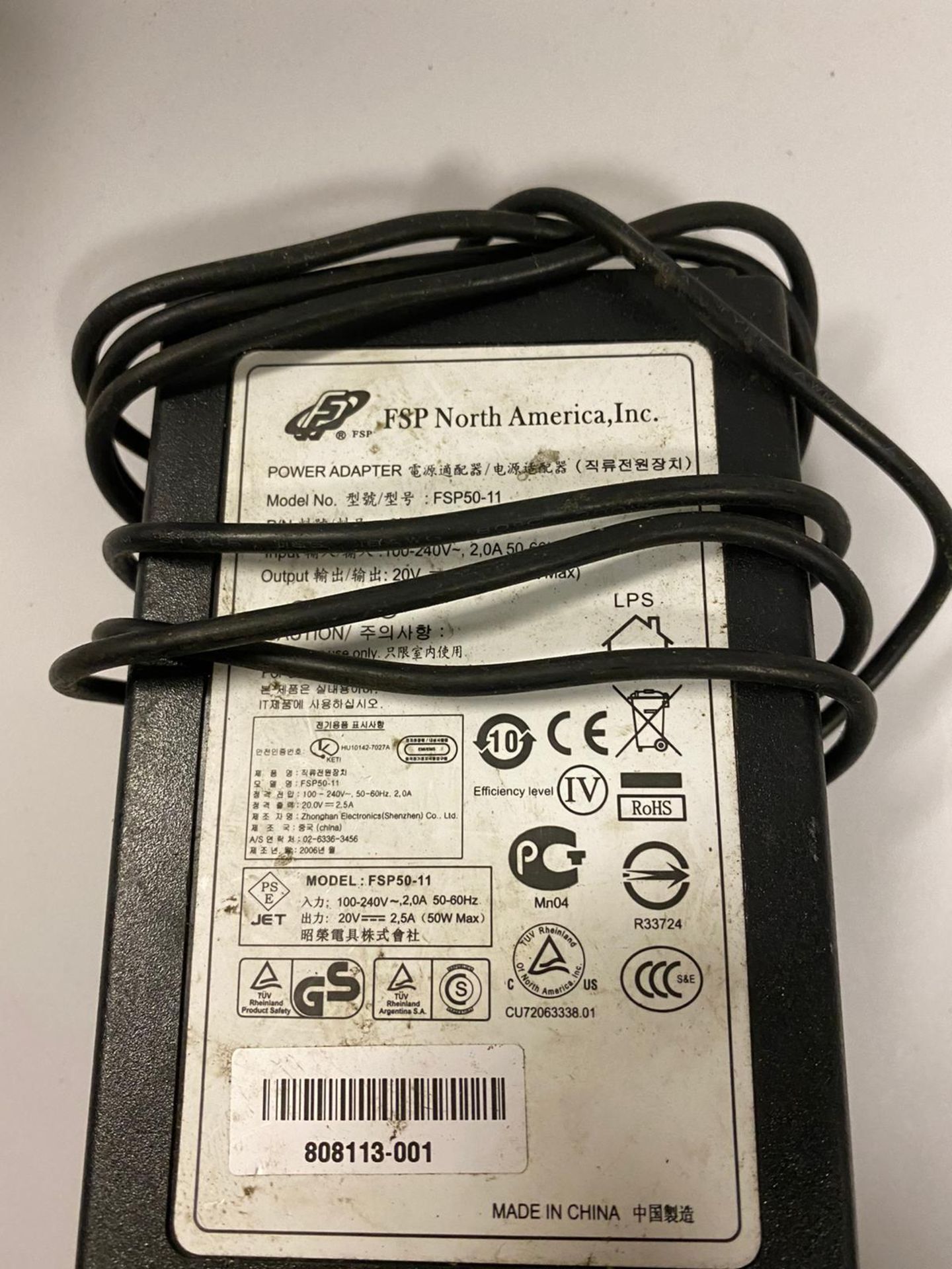 1 x FSP North America Inc Power Adapter - Ref: FSP50-11 - Used Condition - Location: Altrincham WA14 - Image 2 of 2