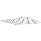 1 x Square Ultra Thin Shower Head (400mm) - New Boxed Stock - Location: Altrincham WA14 -