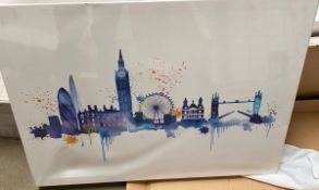 3 x Assorted Selection of City Canvas Prints from Summer Thornton and Jennie Ing - New Stock -
