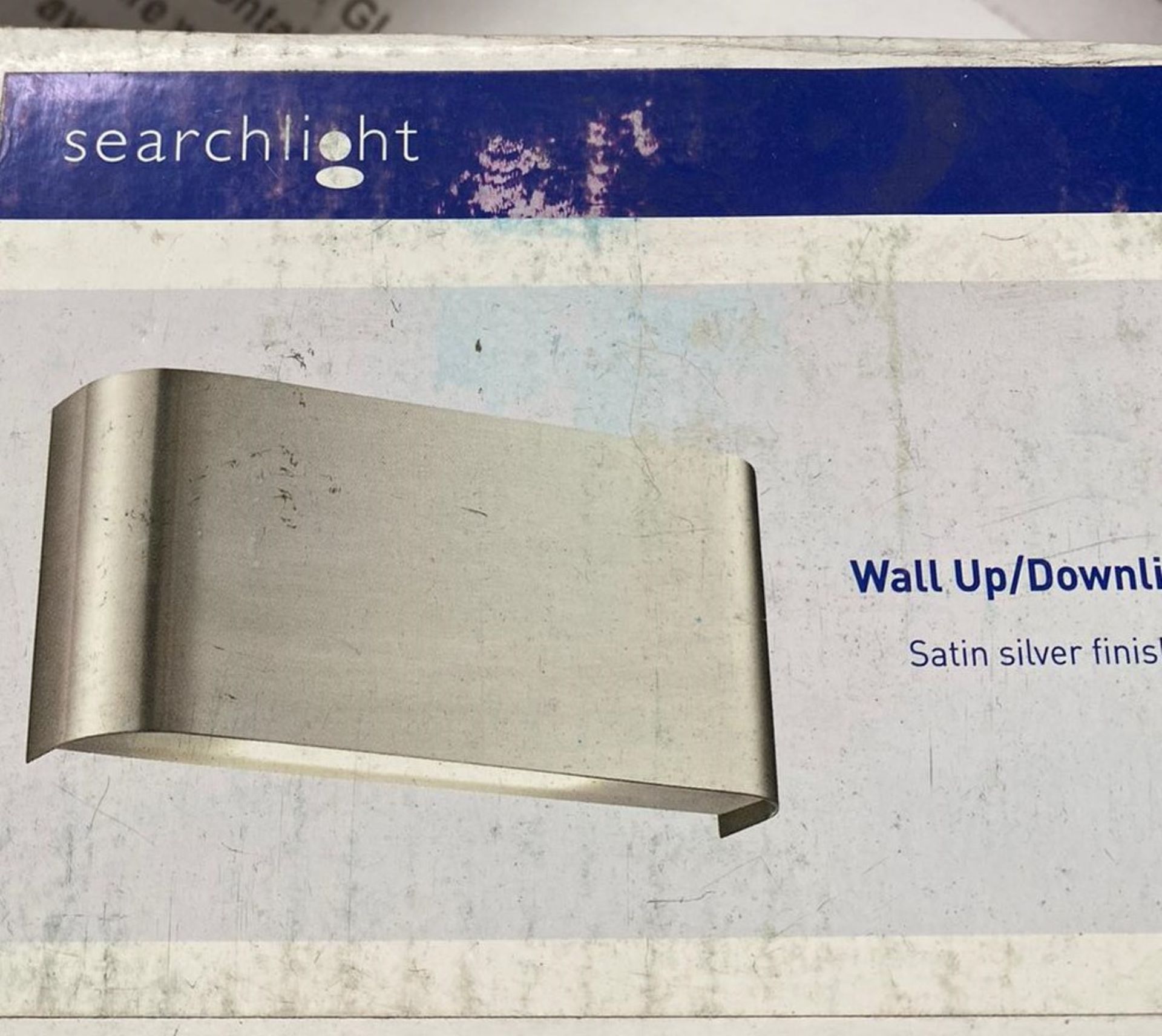 1 x Searchlight Wall Up/downlight in a satin silver - Ref: 1953SS - New Boxed - RRP: £105.00(each) - Image 2 of 4