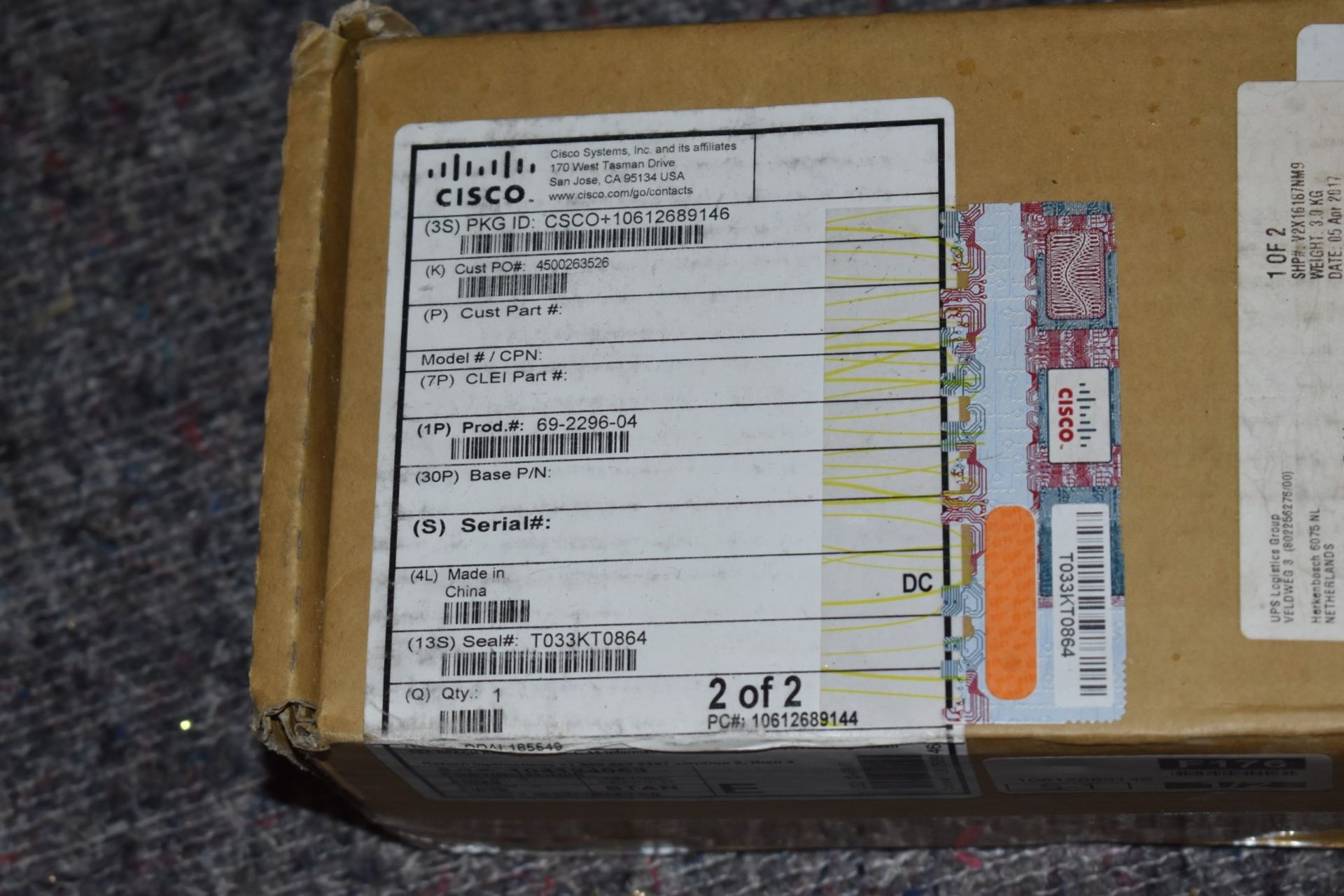 1 x Set of Cisco King Slide Rack Rails - Product Code 69-2296-04 - Brand New / Sealed - Ref: - Image 2 of 3