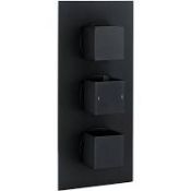 1 x Arezzo Square Modern Triple Concealed Shower Valve - New Stock - Location: Altrincham WA14 -