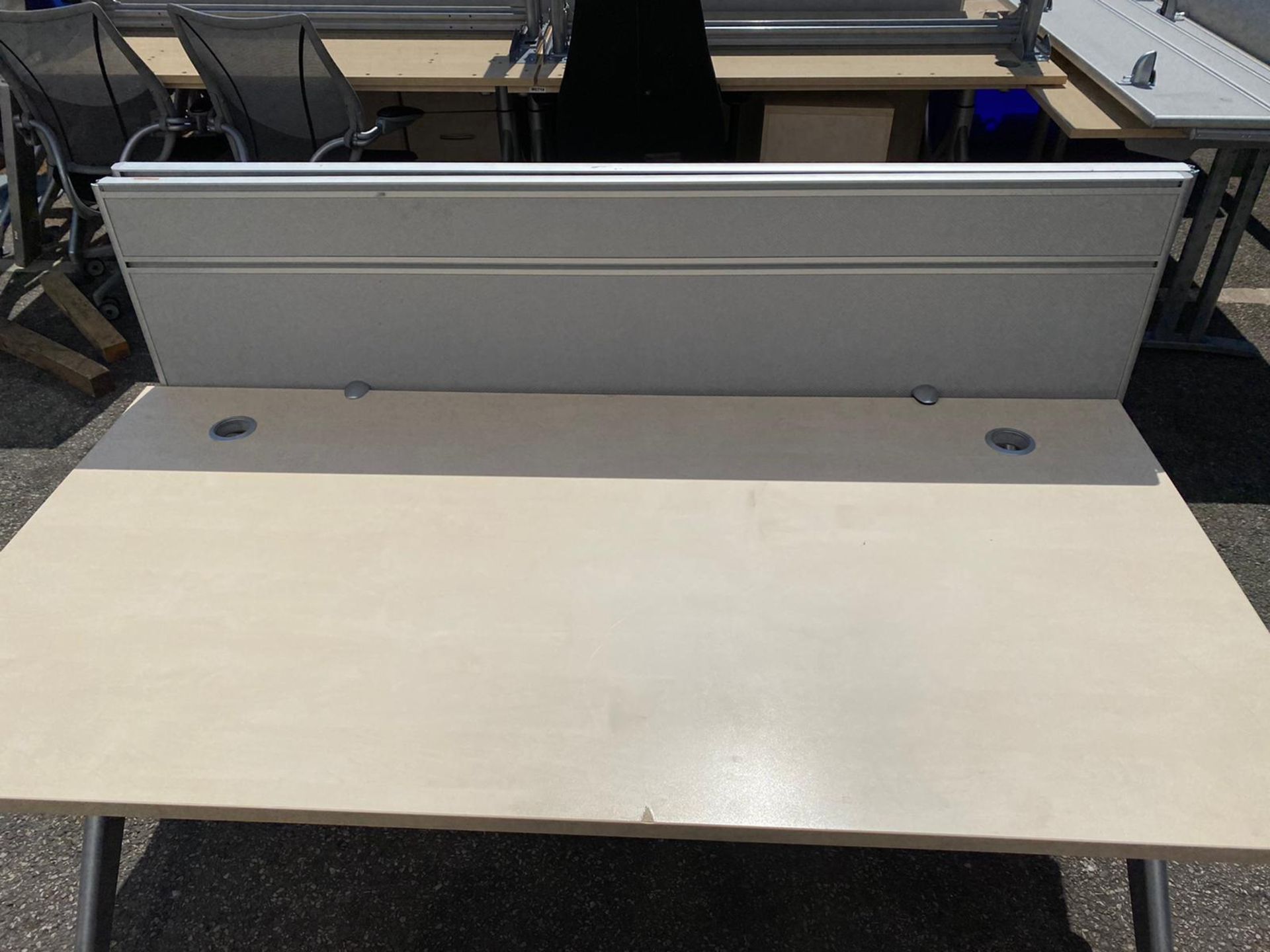 1 x Assorted Office Set Including: 2 x Birch Desks and 2 x Grey Dividers - Location: Altrincham WA14 - Image 4 of 4