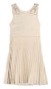 1 x BILLIEBLUSH Pleated Dress In A Pale Gold - New With Tags - Original Selling Price £75.00 - Si