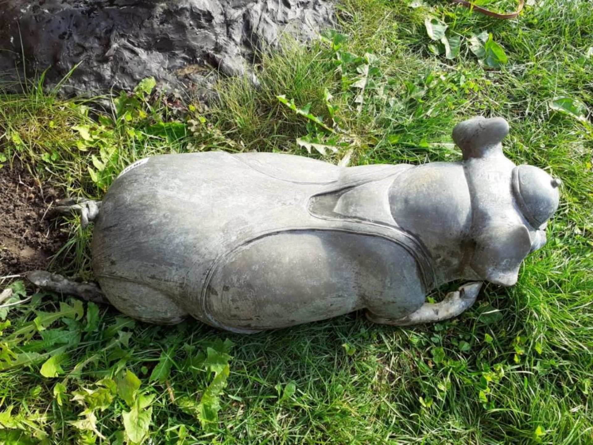 1 x Lazy Pig Metal Garden Statue - Dimensions: L 80cm x 30 x height 30cm - Ref: JB101 - Pre-Owned - - Image 6 of 8