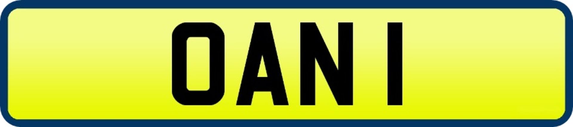 1 x Private Vehicle Registration Car Plate - OAN 1 - CL590 - Location: Altrincham WA14More