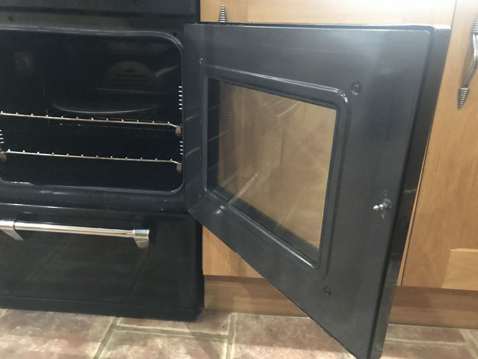 1 x Stoves Richmond 1100DF Dual Fuel Range Cooker With Matching Extractor Hood - Black Finish With 4 - Image 14 of 18