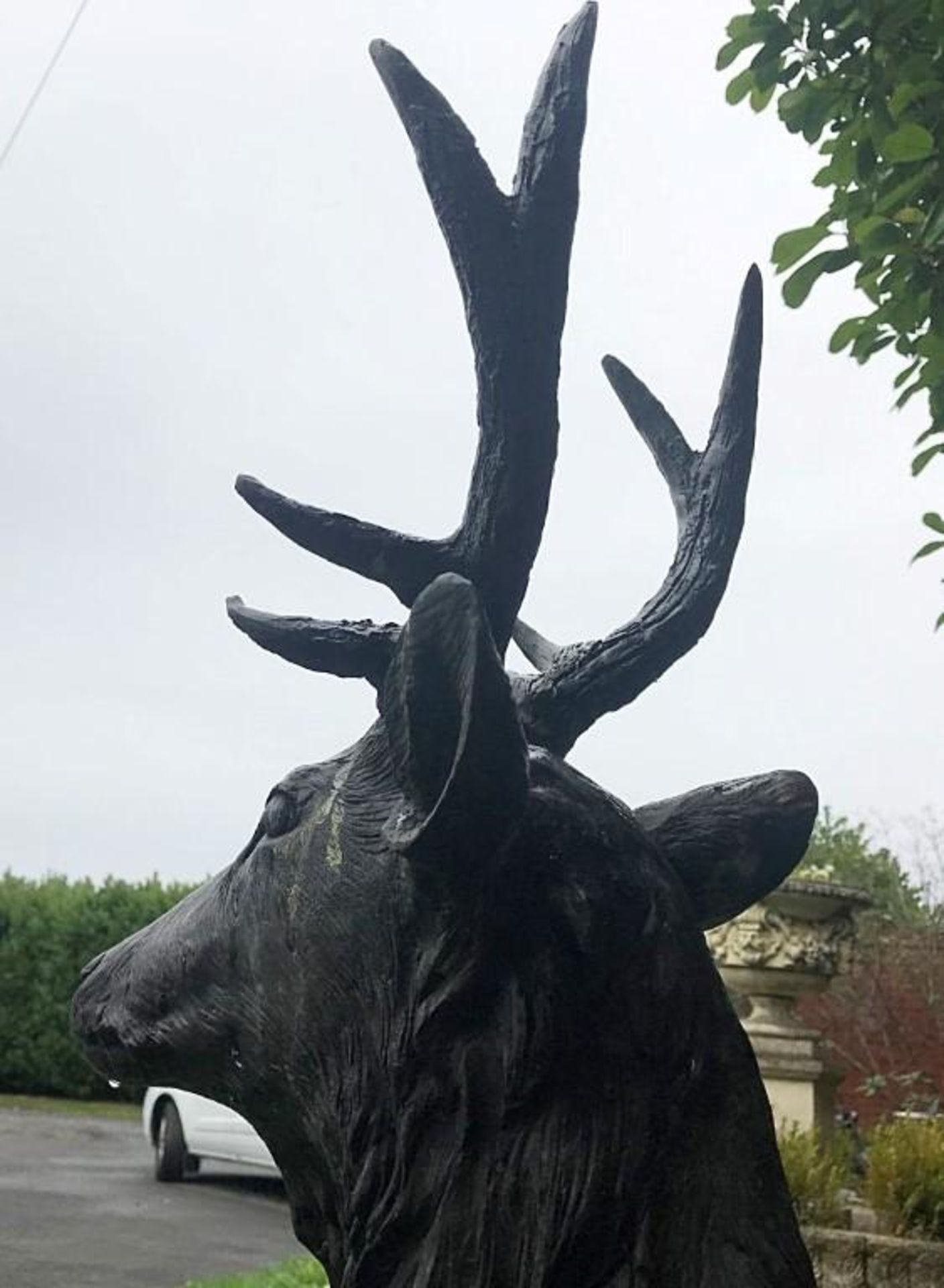 1 x A Magnificent Large Bronze Male Buck Stag Outdoor Sculpture / Statue - Measurement Width 100cm x - Image 8 of 8