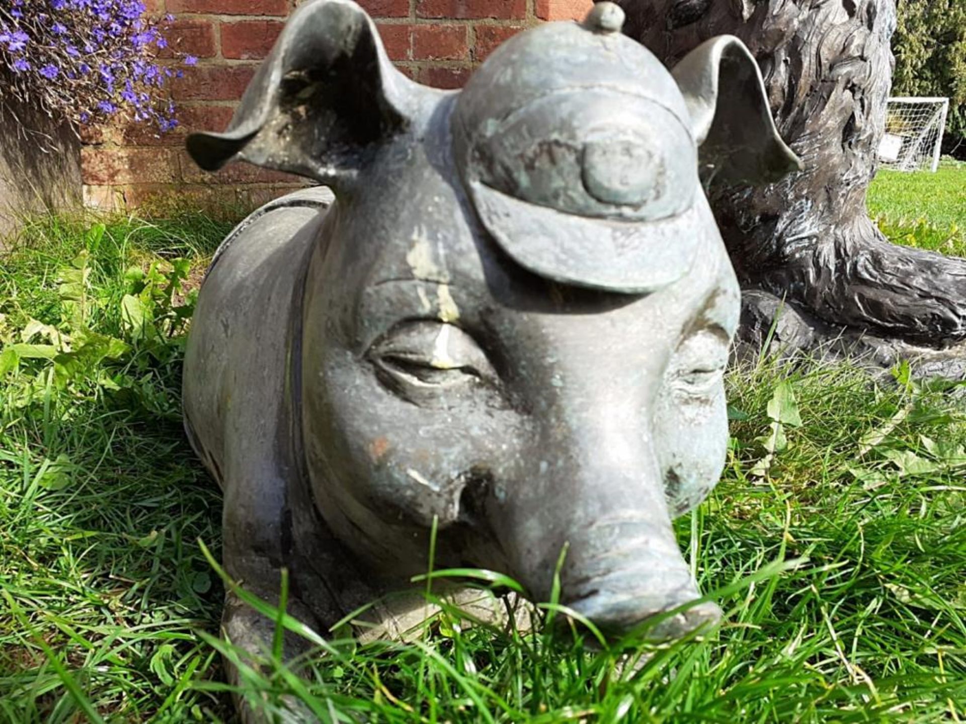 1 x Lazy Pig Metal Garden Statue - Dimensions: L 80cm x 30 x height 30cm - Ref: JB101 - Pre-Owned - - Image 3 of 8