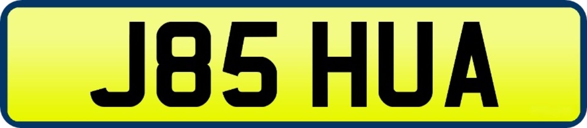 1 x Private Vehicle Registration Car Plate - J85 HUA - CL590 - Location: Altrincham WA14More