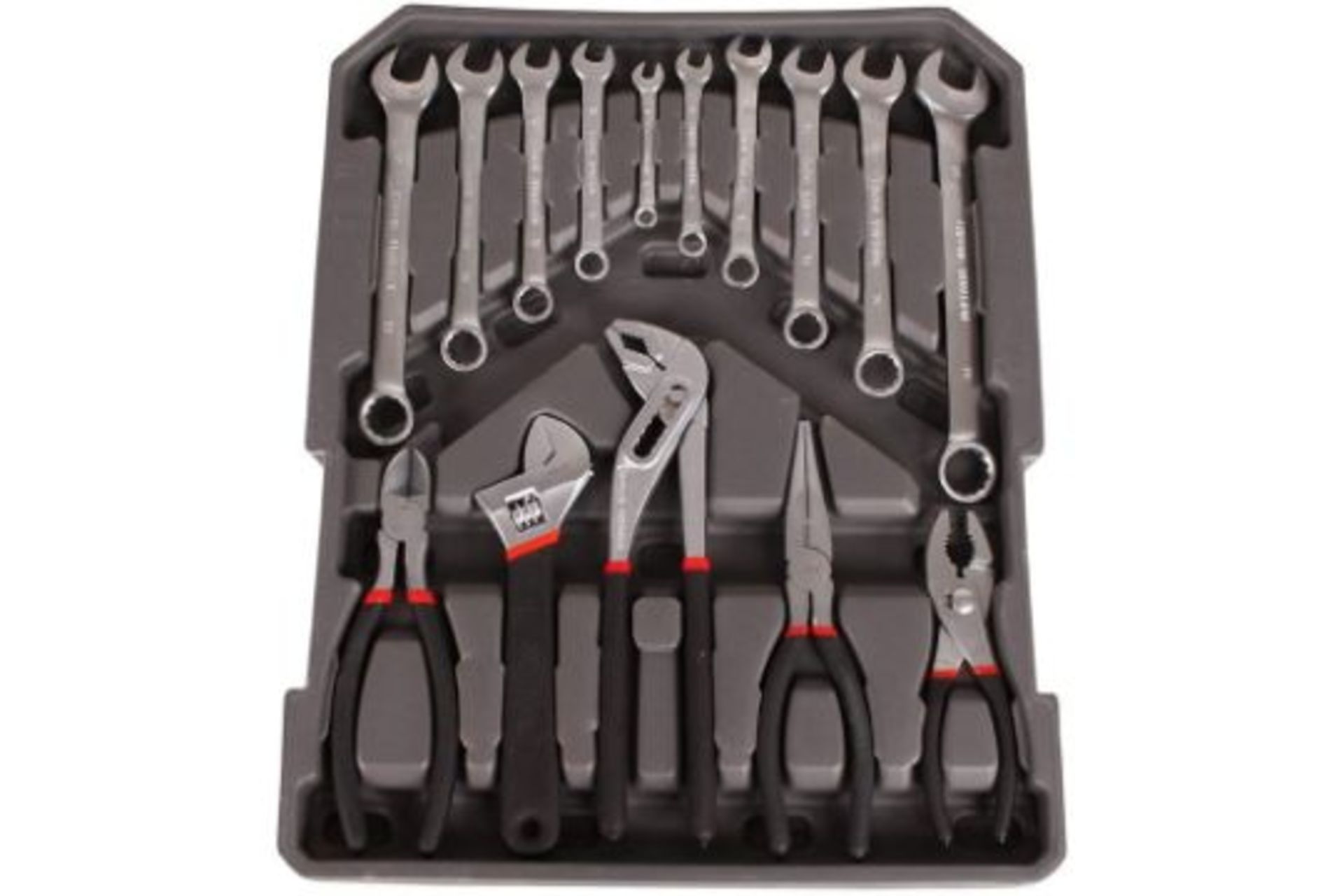 1 x Muller Kraft 186 Piece Tool Kit With Alutrolley Tool Case - Chrome Vanadium Steel Universal Tool - Image 3 of 5