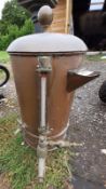 1 x Antique Victorian Benham & Son Wigmore Copper Water Tea Coffee Urn Boiler Lid Age Era 1900 - 194