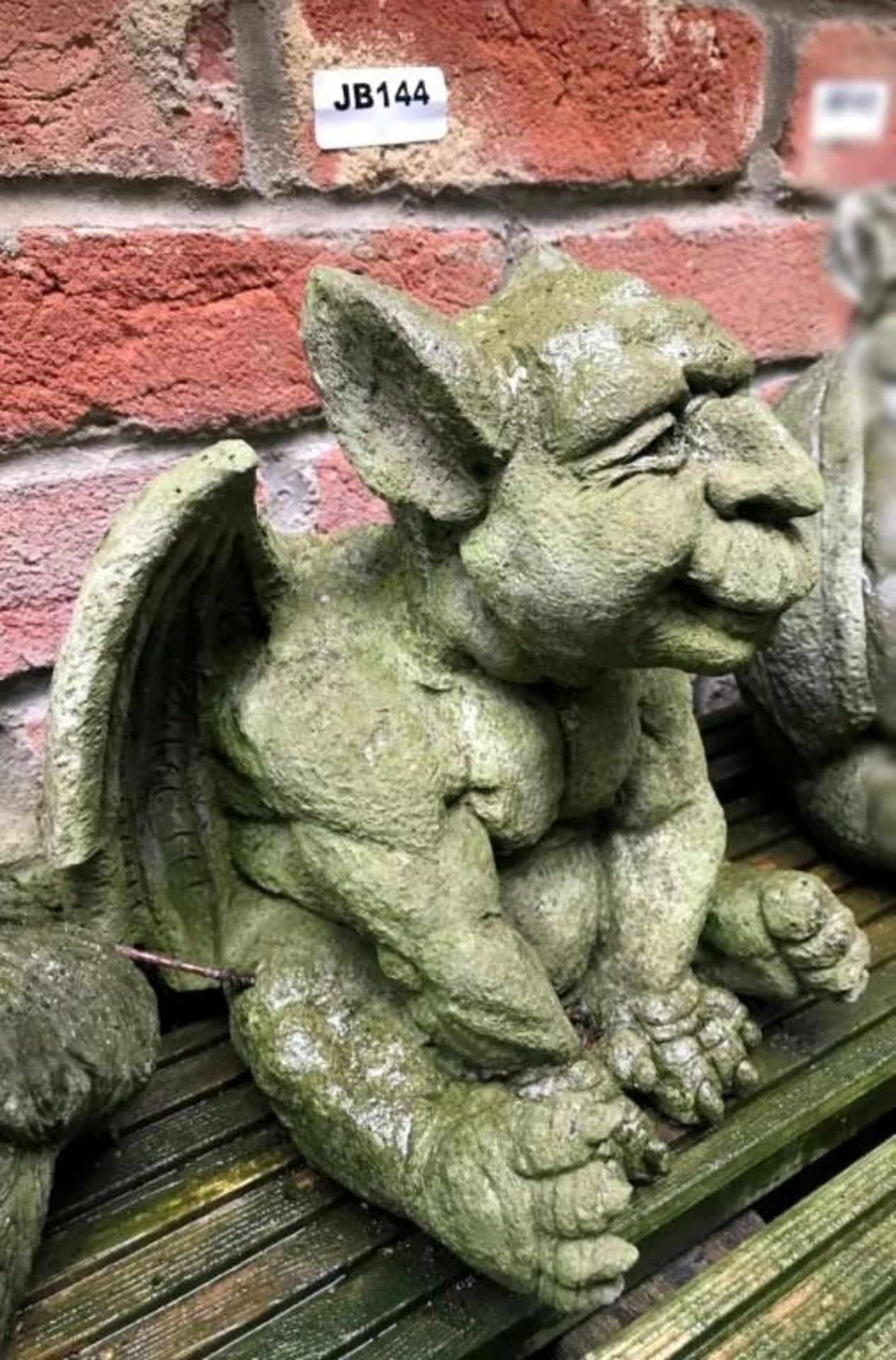 1 x Stone Gargoyle Character - Size Approx 20cm x 20cm - Ref: JB144 - Pre-Owned - NO VAT ON THE HAMM - Image 3 of 3