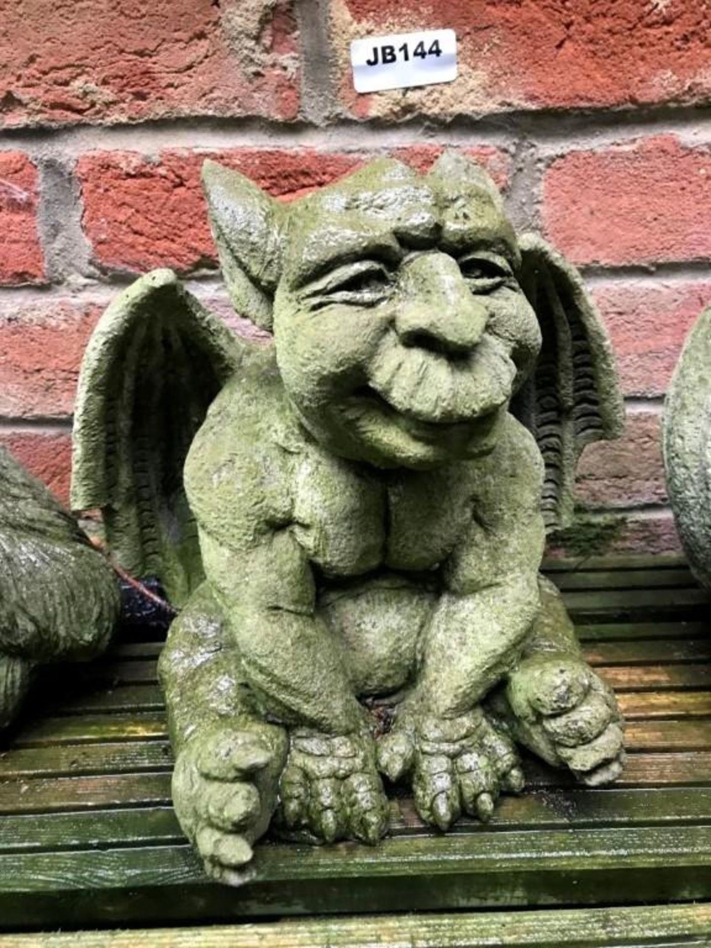 1 x Stone Gargoyle Character - Size Approx 20cm x 20cm - Ref: JB144 - Pre-Owned - NO VAT ON THE HAMM - Image 2 of 3