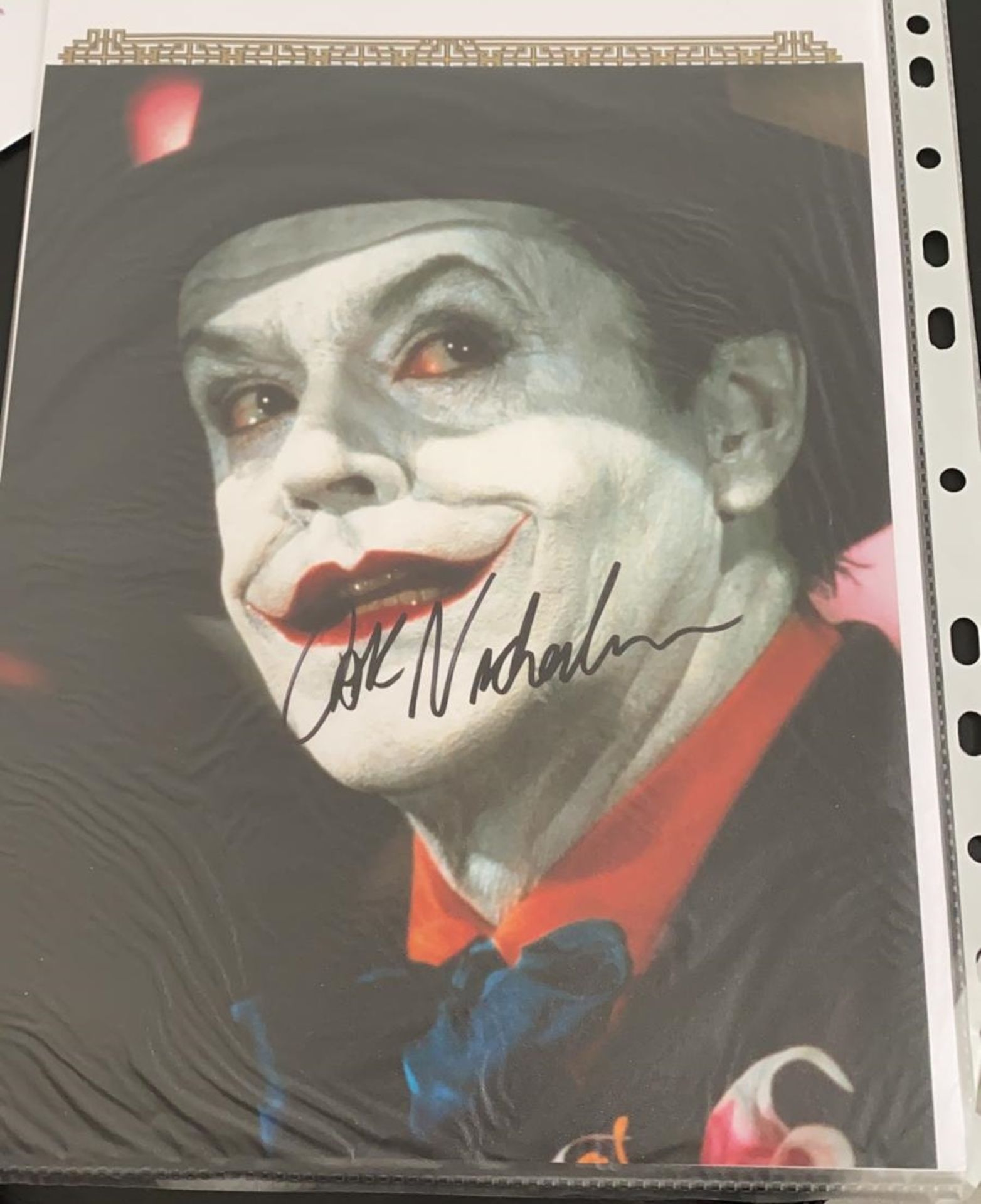 1 x Signed Autograph Picture - JACK NICHOLSON  THE JOKER - With COA - Size 12 x 8 Inch - CL590 - - Image 2 of 3