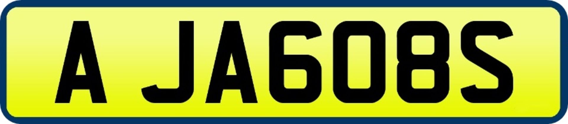 1 x Private Vehicle Registration Car Plate - A JA608S - CL590 - Location: Altrincham WA14More
