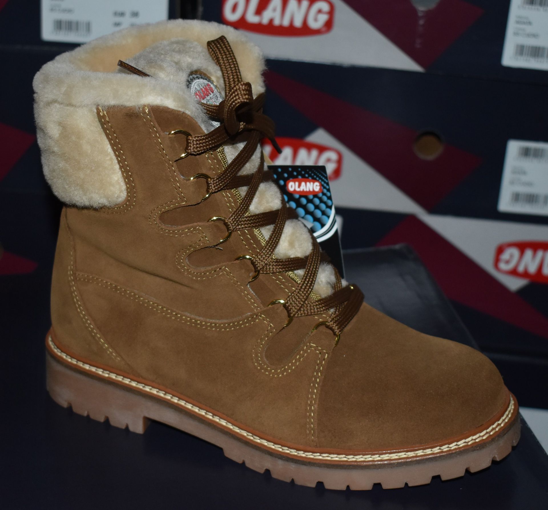 1 x Pair of Designer Olang Meribel 85 CUOIO Women's Winter Boots - Euro Size 41 - Brand New Boxed - Image 4 of 8