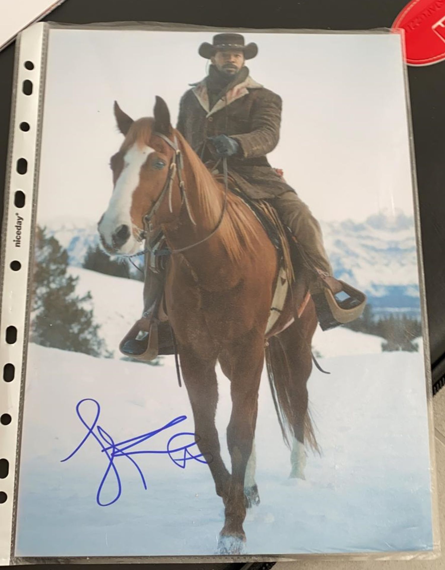 1 x Signed Autograph Picture - DJANGO UNCHAINED JAMIE FOXX - With COA - Size 12 x 8 Inch - CL590 - - Image 2 of 3