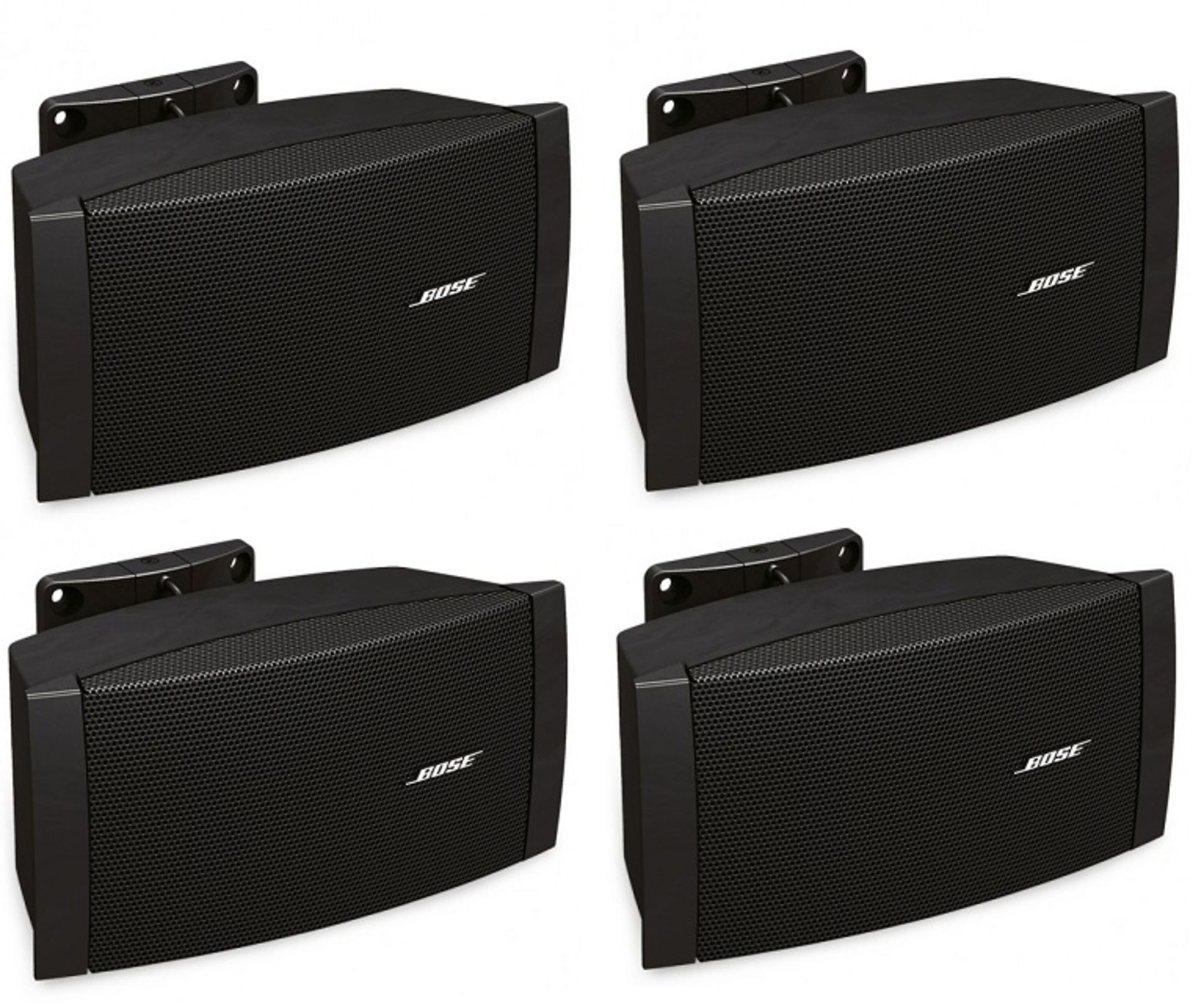 4 x Bose FreeSpace DS16S Indoor Surface-Mount Loudspeakers in Black - RRP £600 - CL584 - Location: