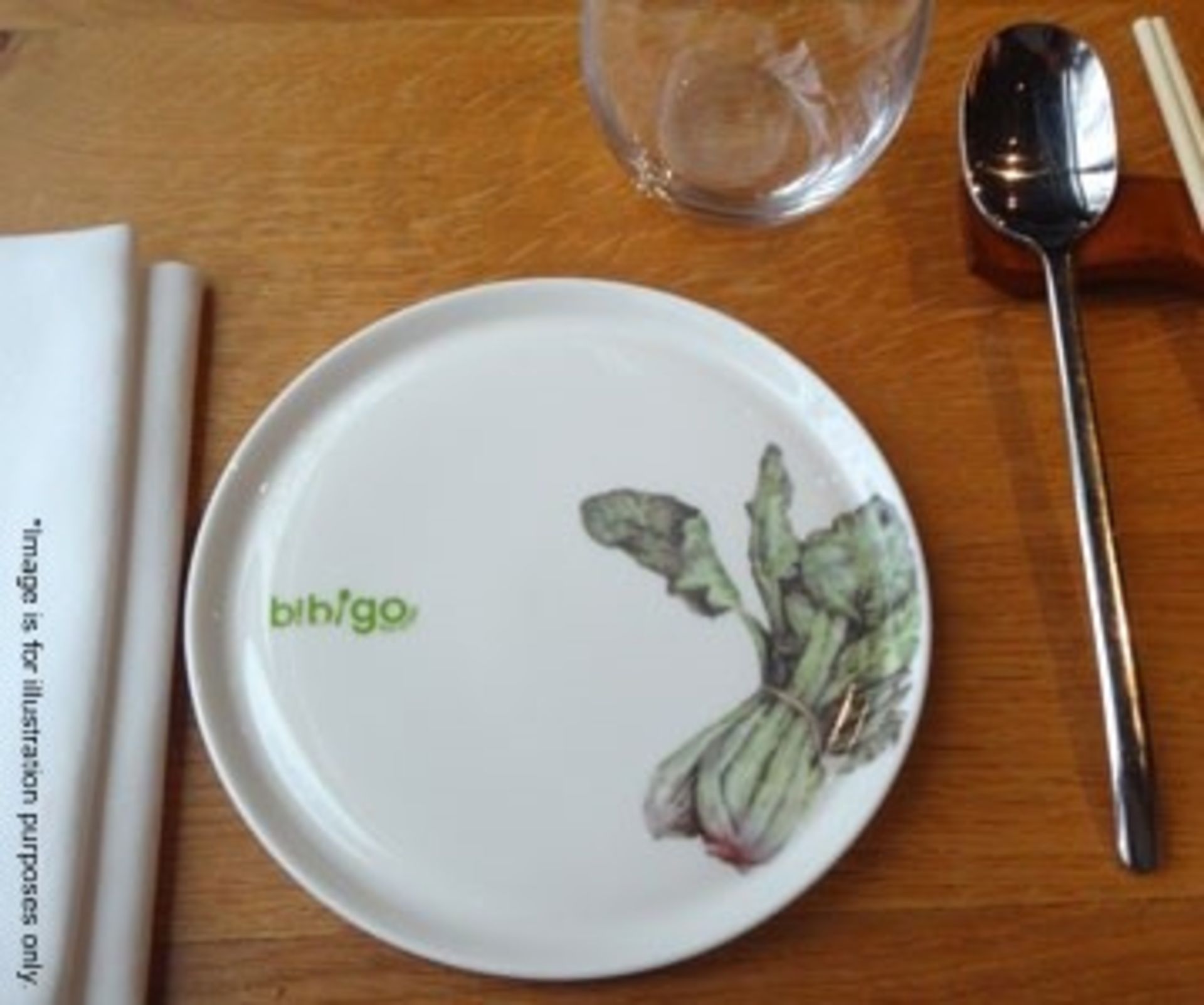50 x BIBIGO Branded Fine Dining Plates - 16.5cm - Pre-owned, From A London Restaurant - Ref: WH1
